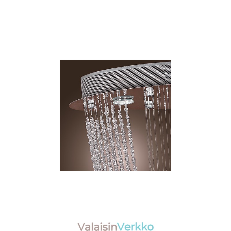 Moderni nykyaikainen Crystal Chrome kattokruunu uppoteline