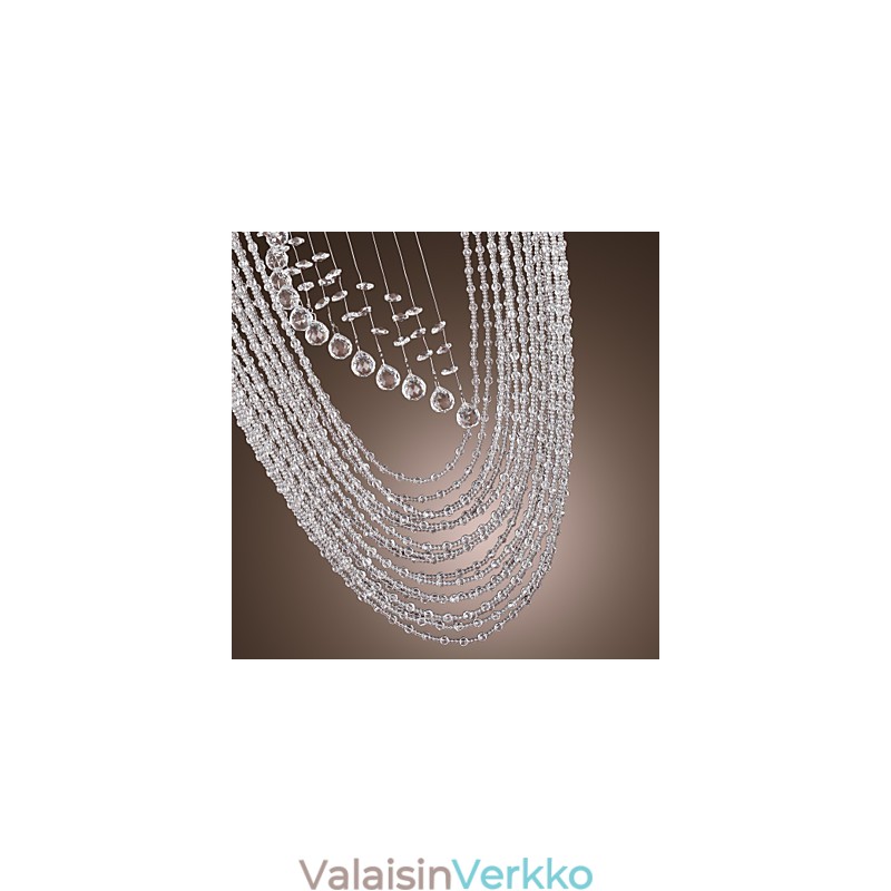 Moderni nykyaikainen Crystal Chrome kattokruunu uppoteline