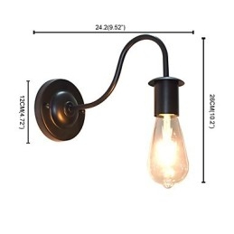 Rustic Lodge Perinteinen klassinen maalausominaisuus Downlight-seinävalaisimille