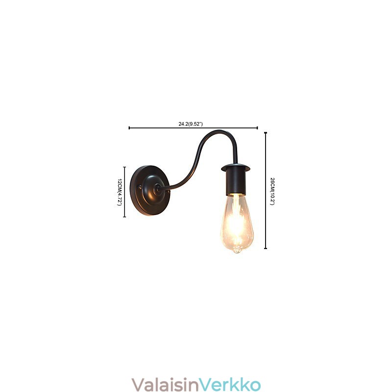Rustic Lodge Perinteinen klassinen maalausominaisuus Downlight-seinävalaisimille
