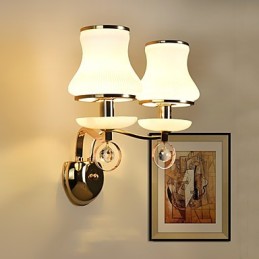 Moderni ja nykyaikainen galvanoitu ominaisuus Crystal Ambient Light -seinävalaisimille