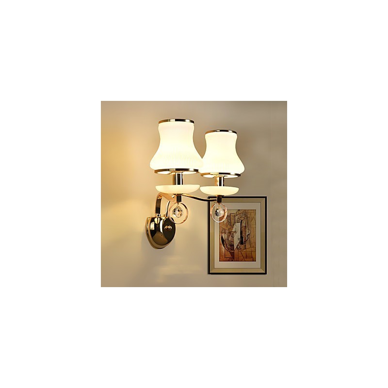 Moderni ja nykyaikainen galvanoitu ominaisuus Crystal Ambient Light -seinävalaisimille