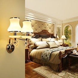 Moderni ja nykyaikainen galvanoitu ominaisuus Crystal Ambient Light -seinävalaisimille