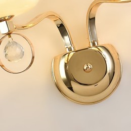 Moderni ja nykyaikainen galvanoitu ominaisuus Crystal Ambient Light -seinävalaisimille