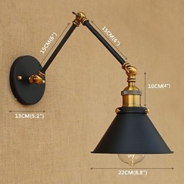 Seinävalaisin Messinki Vintage Industrial Seinävalaisin Valo Kodin Valaistus Sisustus Seinävalaisin