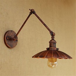 Rustic Lodge Country Retro Painting -ominaisuus minityyliselle keinuvarrelle Ambient Light Swingille