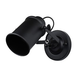 Maalattu teräs seinävalaisin tyhmä musta amerikkalainen kahvikoristelu Retro seinävalo valomiekka lamppu seinälle