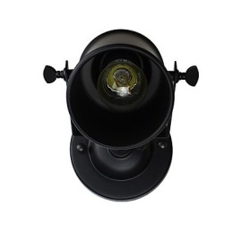 Maalattu teräs seinävalaisin tyhmä musta amerikkalainen kahvikoristelu Retro seinävalo valomiekka lamppu seinälle