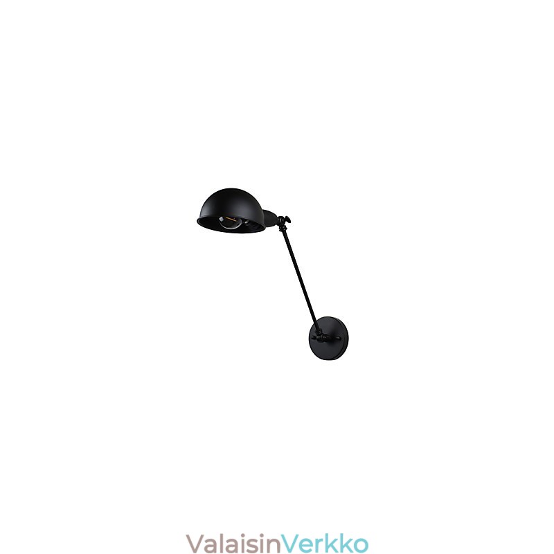 Maalattu teräs seinävalaisin tyhmä musta amerikkalainen kahvikoristelu Retro seinävalo valomiekka lamppu seinälle