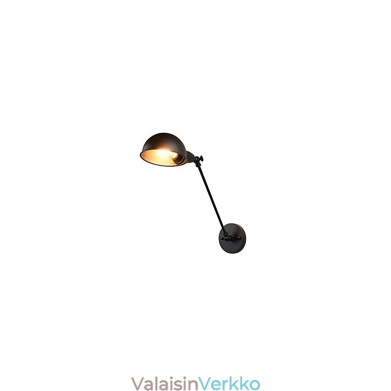 Maalattu teräs seinävalaisin tyhmä musta amerikkalainen kahvikoristelu Retro seinävalo valomiekka lamppu seinälle