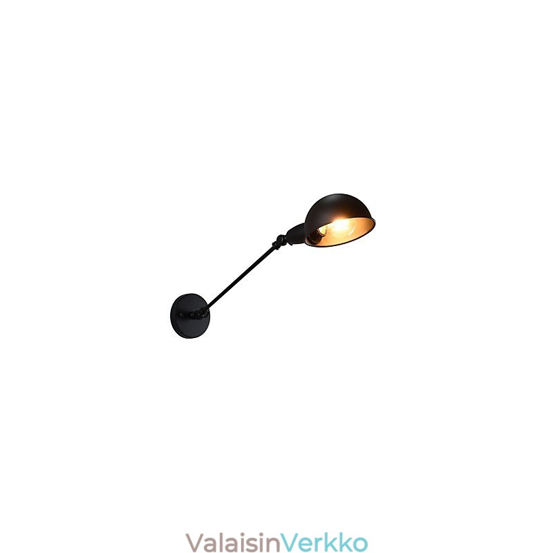 Maalattu teräs seinävalaisin tyhmä musta amerikkalainen kahvikoristelu Retro seinävalo valomiekka lamppu seinälle