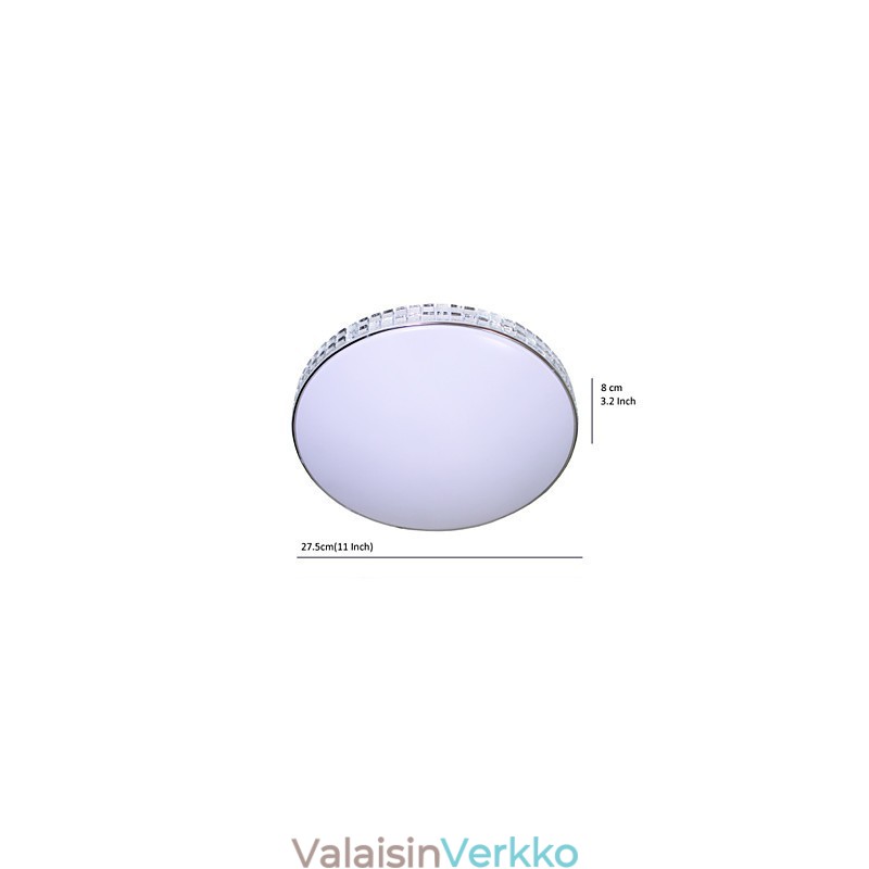 Moderni kattovalaisin uppoasennettava akryylimetallimaalaus 90 265 V valo