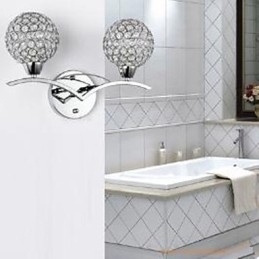 Modernin kristallilampun yksinkertaisuus Luova muoti Makuuhuoneen vuodelamppu ruokasalin käytävän valot