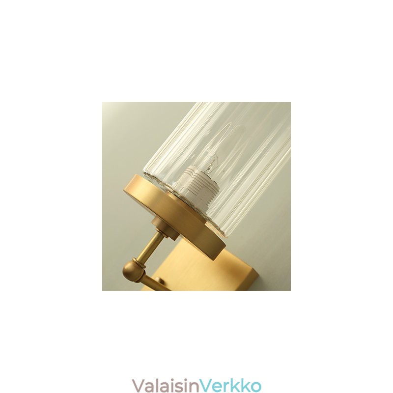 Perinteinen Classic Country Brass -ominaisuus mini-tyyliselle seinävalaisimille