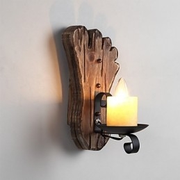 Single Head Industrial Vintage Retro puinen metallimaalaus värillinen seinävalaisin kotihotellin käytävälle Koristele seinävalo