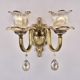 Rustic Lodge Brass -ominaisuus mini-tyyliselle seinävalaisimille