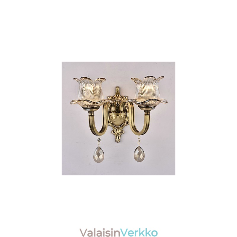 Rustic Lodge Brass -ominaisuus mini-tyyliselle seinävalaisimille