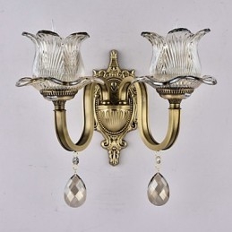 Rustic Lodge Brass -ominaisuus mini-tyyliselle seinävalaisimille