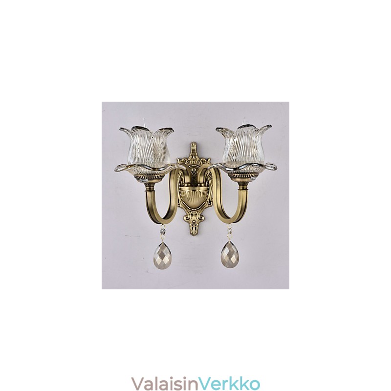 Rustic Lodge Brass -ominaisuus mini-tyyliselle seinävalaisimille