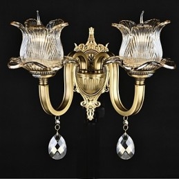 Rustic Lodge Brass -ominaisuus mini-tyyliselle seinävalaisimille