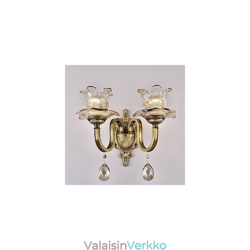 Rustic Lodge Brass -ominaisuus mini-tyyliselle seinävalaisimille