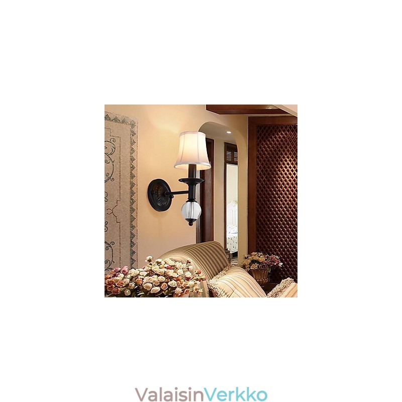 Vintage galvanoitu ylävalaisin seinävalaisin