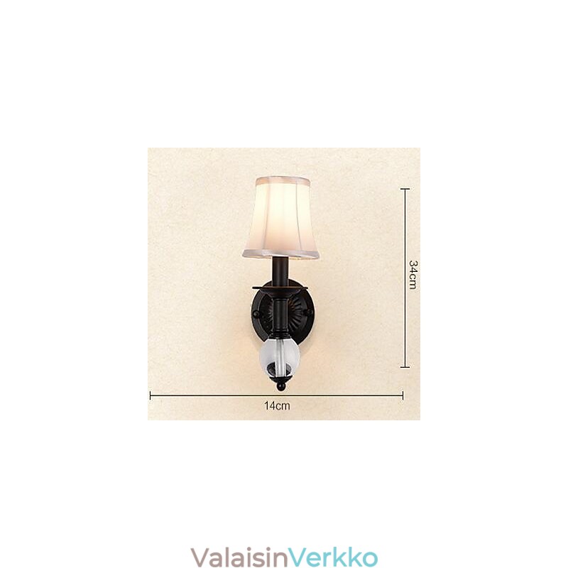 Vintage galvanoitu ylävalaisin seinävalaisin
