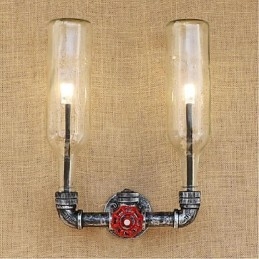 Retro Industrial Wind Switch vesipullon seinävalaisin seinävalaisin