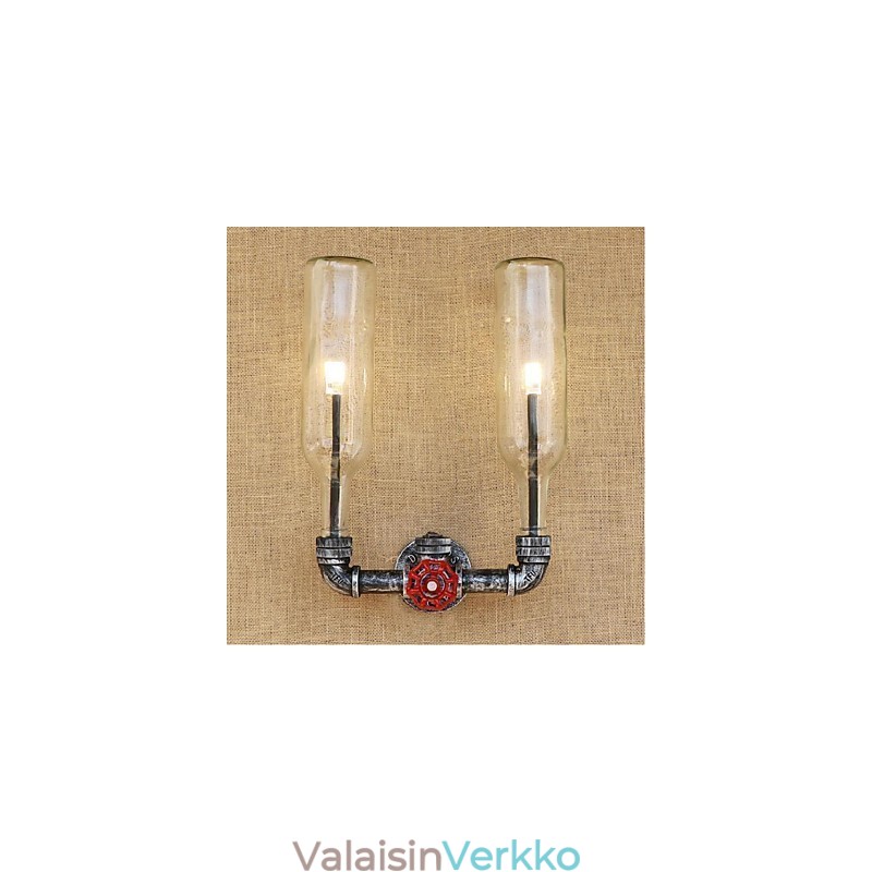 Retro Industrial Wind Switch vesipullon seinävalaisin seinävalaisin