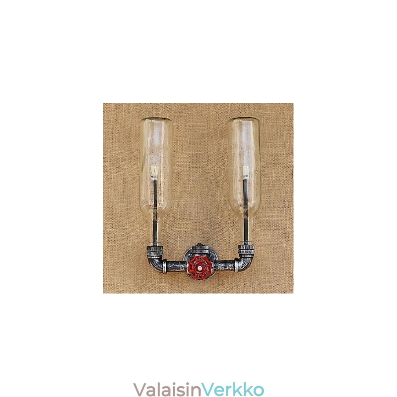 Retro Industrial Wind Switch vesipullon seinävalaisin seinävalaisin