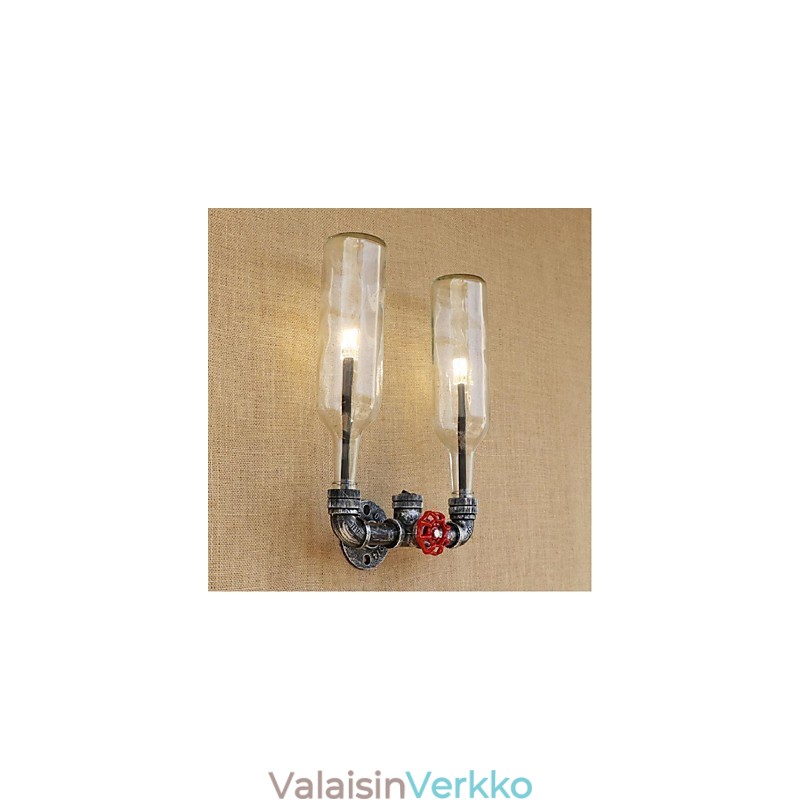 Retro Industrial Wind Switch vesipullon seinävalaisin seinävalaisin
