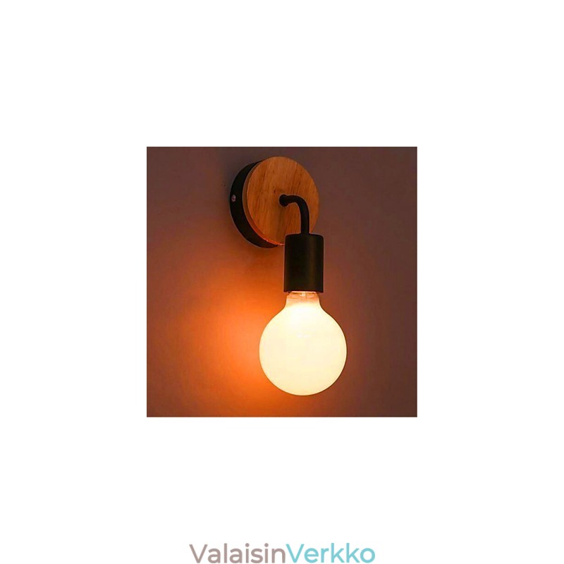 Moderni Minimalistinen Luova Persoonallisuus Puinen rautalamppu Käytävä Parveke Makuuhuone Sängyn puolella rautainen seinävalaisin