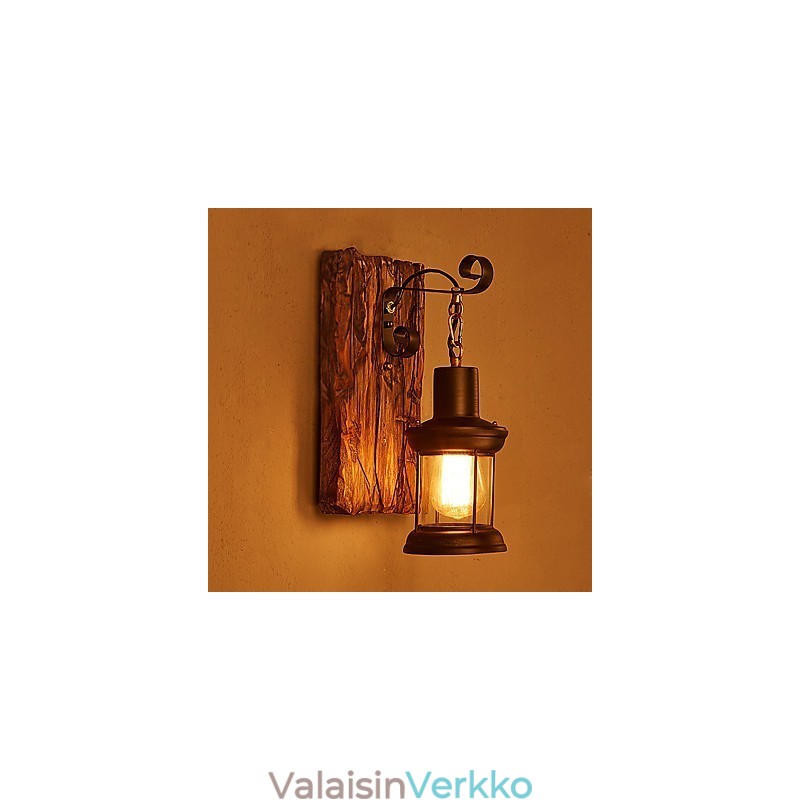Single Head Industrial Vintage Retro puinen metallimaalaus värillinen seinävalaisin kotihotellin käytävälle Koristele seinävalo