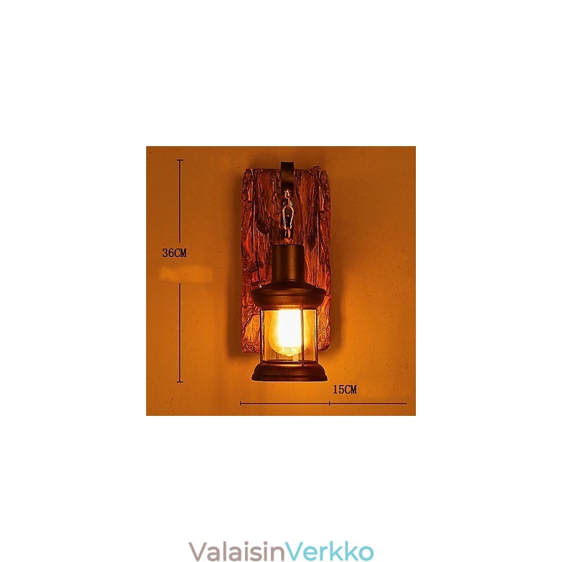 Single Head Industrial Vintage Retro puinen metallimaalaus värillinen seinävalaisin kotihotellin käytävälle Koristele seinävalo