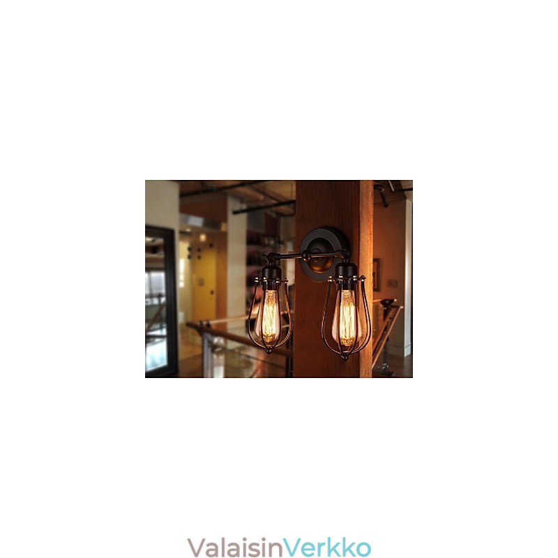 Retro Greippi American Village Iron Antiikki Ravintola Käytävä Käytävä Seinävalaisin Seinävalo