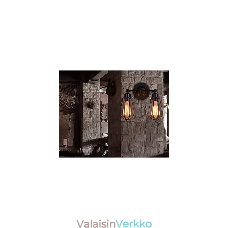 Retro Greippi American Village Iron Antiikki Ravintola Käytävä Käytävä Seinävalaisin Seinävalo