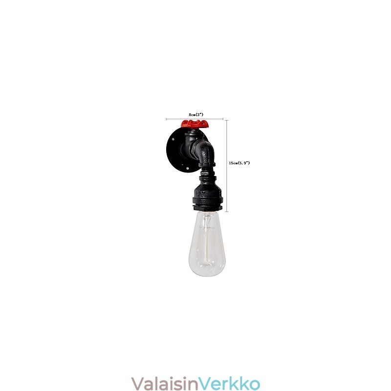 Vesiputki seinävalaisimet Retro teollinen tyyli Luova maalaismetalli Ravintola Kahvila Baari Baari Pöytävalaisimet