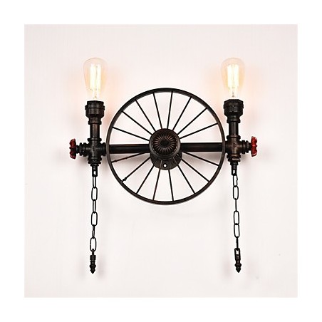 Vintage Industrial Pipe Seinävalot Creative Lights Ravintola Kahvila Baari Sisustusvalaistus 2 vaalealla maalatulla viimeistelyllä Vintage Industrial Pipe Seinävalot Creative Lights Ravintola Kahvila Baari Sisustusvalaistus 2 vaalealla maalatulla viimeistelyllä