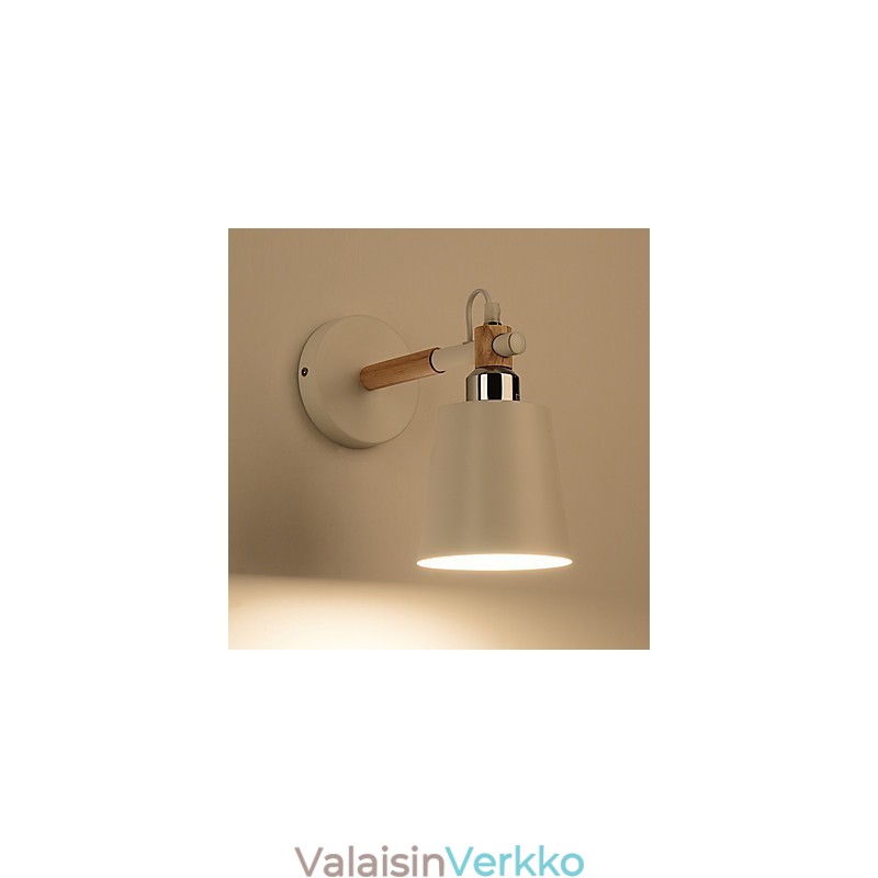 Vintage Puu Art Deco Metalli Maalaismainen seinävalaisin Olohuone Ruokailuhuone Eteinen Seinävalaisin Musta Valkoinen Valinnainen