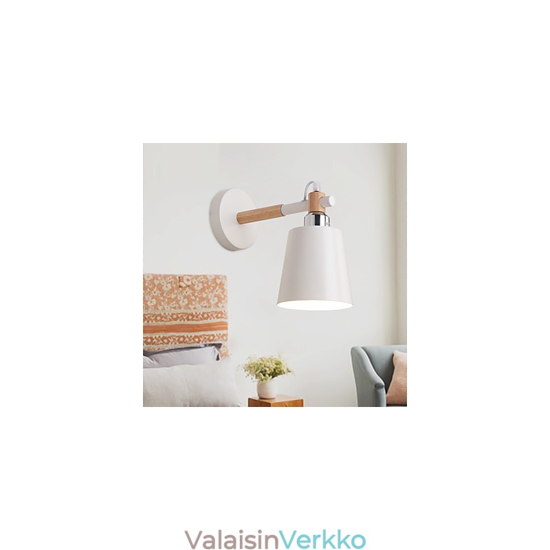 Vintage Puu Art Deco Metalli Maalaismainen seinävalaisin Olohuone Ruokailuhuone Eteinen Seinävalaisin Musta Valkoinen Valinnainen