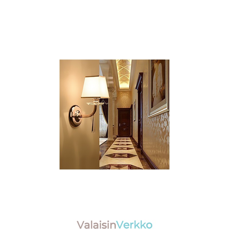 Moderni nykyaikainen galvanoitu ominaisuus Crystal Ambient Light -seinävalaisimiin