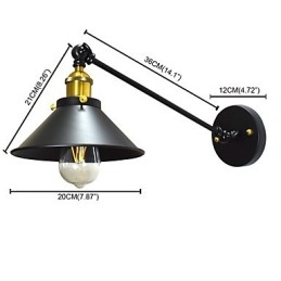 Buzz Wall Iron Seinälamppu Dumb Black Lightsaber Lamppu seinään