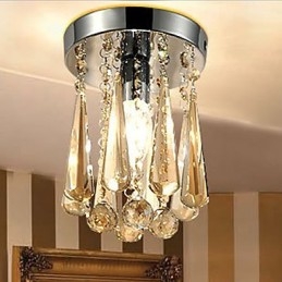 Moderni nykyaikainen Crystal Flush Mount autotalli