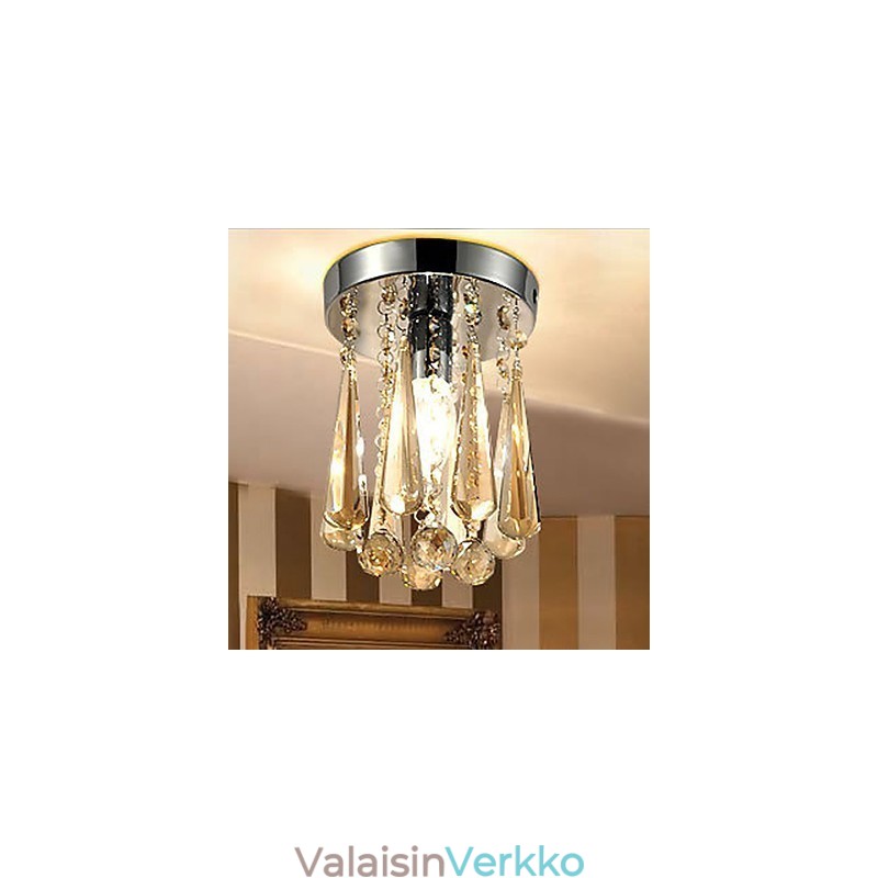 Moderni nykyaikainen Crystal Flush Mount autotalli