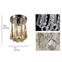 Moderni nykyaikainen Crystal Flush Mount autotalli