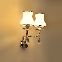 Moderni ja nykyaikainen galvanoitu ominaisuus Crystal Ambient Light -seinävalaisimille