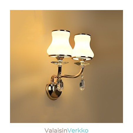 Moderni ja nykyaikainen galvanoitu ominaisuus Crystal Ambient Light -seinävalaisimille Moderni ja nykyaikainen galvanoitu ominaisuus Crystal Ambient Light -seinävalaisimille