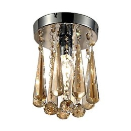 Moderni nykyaikainen Crystal Flush Mount autotalli