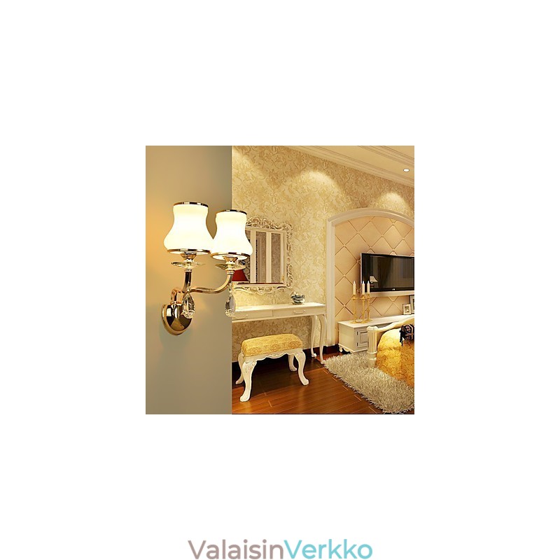 Moderni ja nykyaikainen galvanoitu ominaisuus Crystal Ambient Light -seinävalaisimille