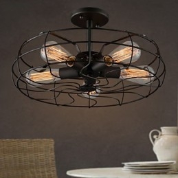 American Country Industrial Designer -valaisin Henkilökohtainen lamppu Eurooppalaiset retrotuuletinlamput